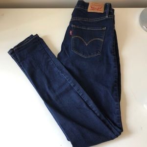 levi’s blue skinny jeans